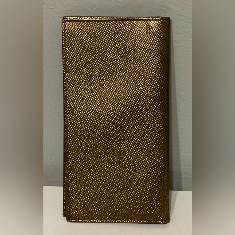 SOLD!💎Prada Saffiano Bronze Wallet-EUC - Picture 10 of 15